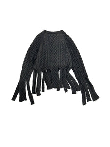 Coperni - Shredded Knit Sweater - AW24 - GREY